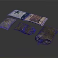 Various Style Cloth Burlap Bags With Star Pattern For Daily Living Supplies