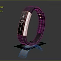 Black Smart Fitness Bracelet With Digital Display For Daily Health And Activity Tracking