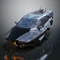 Futuristic Concept Car With Sleek Aerodynamic Exterior And Advanced Design Features