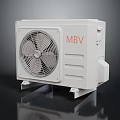 MBV White Air Conditioner Fan Efficient Cooling Device For Home And Office Use 3d model