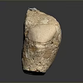 Stone Wood Decorative Object With Natural Fossil Texture And Multicolor Surface 3d model
