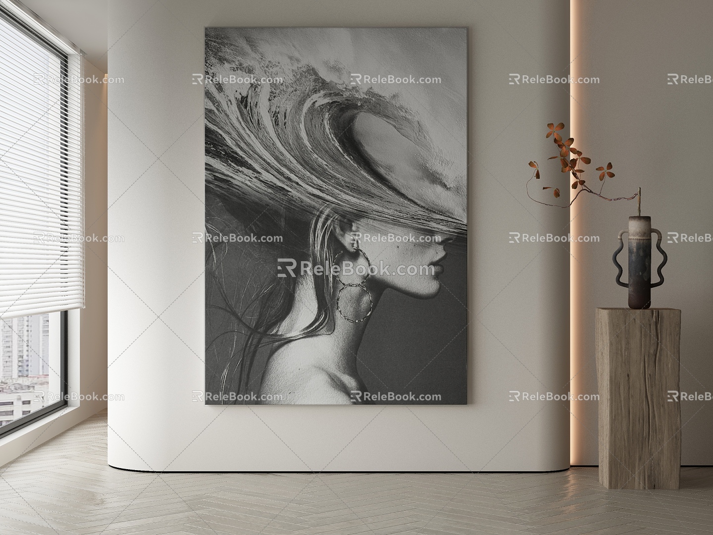 modern decorative painting 3d model