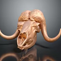 High Quality Professional Medical Device Bovine Skull Skeletal Model with Detailed Structure for Educational Training