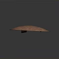 Ancient Copper Circular Shield with Metal Ring and Rivets Weapon Design 3d model