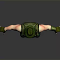 Game Movie Character In Military Style Green Tactical Vest With Hat Gloves And Boots