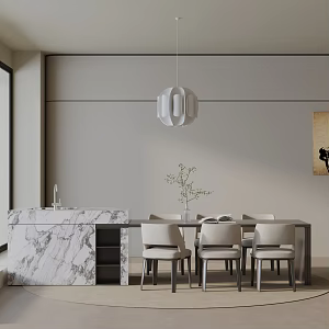 Modern table combination 3d model