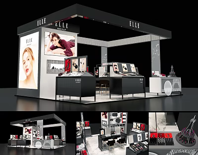 Modern Cosmetics Store Cosmetics Display Cabinet 3d model Modern Cosmetics Store Cosmetics Display Cabinet 3d model