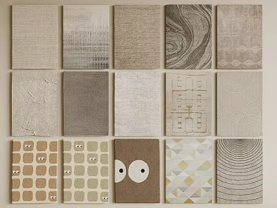 Square Rugs With Various Modern Patterns And Abstract Geometric Designs 3d model