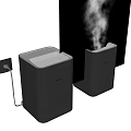 Modern Black Humidifiers With Steam And Sleek Design For Home Use