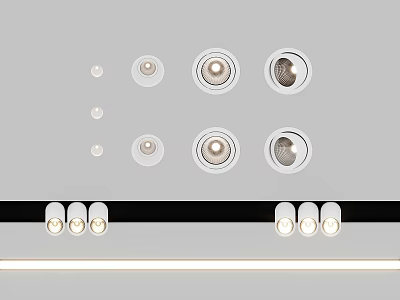 Modern Downlight Spotlight 3d model