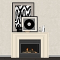 Modern Fireplace 3d model