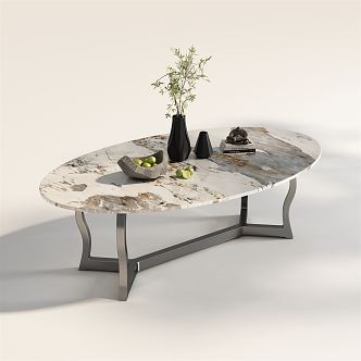 Modern dining table 3d model