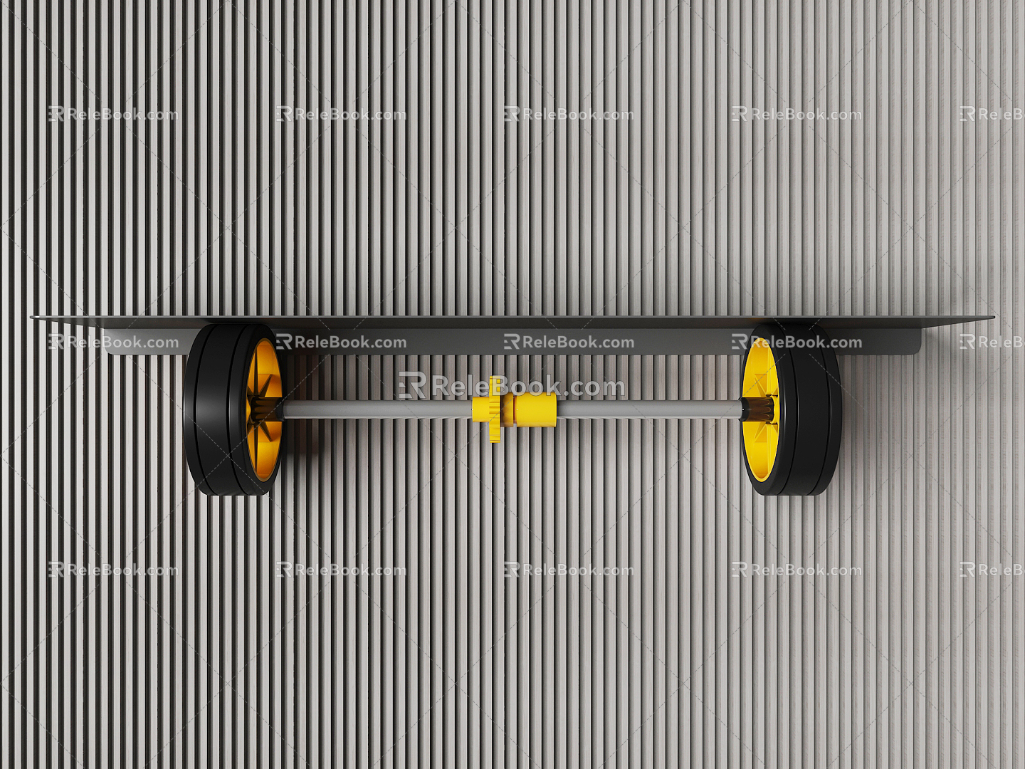 Industrial LOFT Wall Storage Rack Tire Storage Rack 3d model