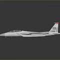 White Military Jet Fighter With Red Tail Fins Marked ED 188 In 3D Rendered Design