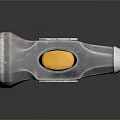 Silver Head Hammer With Black And Yellow Handle And Yellow End
