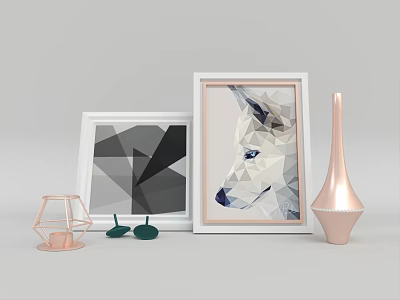 Modern ornaments combination 3d model