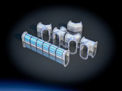 High Quality Automotive Parts Featuring Various Metal And Plastic Components For Vehicles 3d model