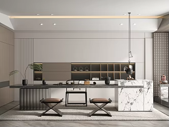 Modern Tea Room 3d model