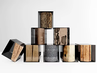 Modern Stool Epoxy Stool Epoxy Stool Wooden Stool 3d model