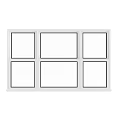 Modern windows three-window villa window bedroom window attic window casement window 3d model