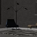 Stylish Accent Chair With Leather Upholstery And Metal Legs In Modern Living Room