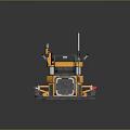 Lathe Machine Tool Lathe Machining Turning 3d model