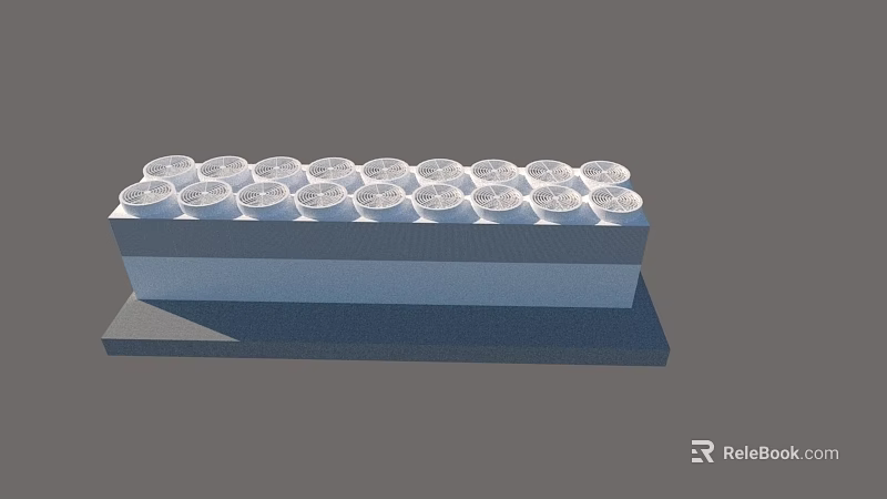 Air Cooler Fan With Multiple Circular Air Outlets And Stable Base Structure 3d model 
