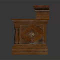 Traditional Wooden Cabinets with Carved Details and Solid Wood Design for Home Living
