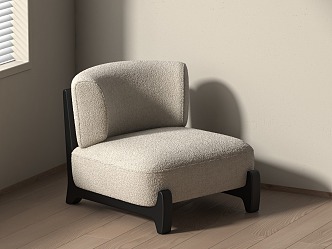 Silent Wind Single Sofa 3d model