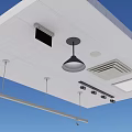 Ceiling Pendant Decor With Pendant Light Long Bar Vent And Recessed Lights