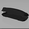Durable Gray Office Stapler With Open Lid Showing Internal Structure Design 3d model