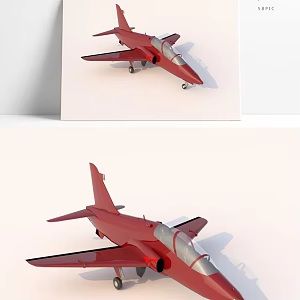 modern fighter aircraft trainer aircraft 3d model