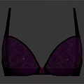 Stylish Purple Lace Bra For Women Daily Comfortable Undergarment Design