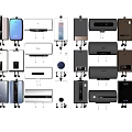 Various Types Of Modern Household Appliances With Stylish Designs For Home Use