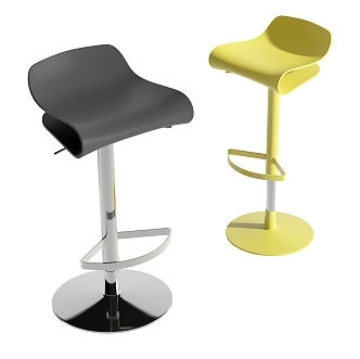 Modern Bar Chair 3d model