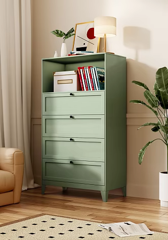 Household Steel Bucket Cabinet Metal Storage Cabinet Bedroom Storage Bedside Cabinet Hallway Decorative Cabinet 3d model