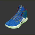 Blue Casual Sports Shoes For Everyday Wear With White Sole And Laces