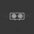 Red Double Burner Electric Stove With Copper Heating Coils For Kitchen Cooking