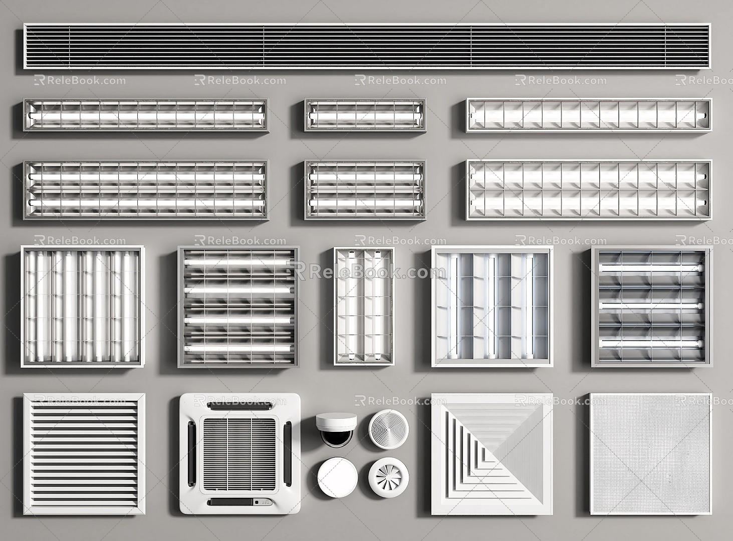 Modern Grille Lamp model