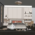 Kids Room Interior Design With Bed Stuffed Toys Building Blocks Desk Shelves And Soft Tones
