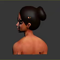 3D Game and Movie Character Female Bust With Realistic Skin and Smooth Facial Features