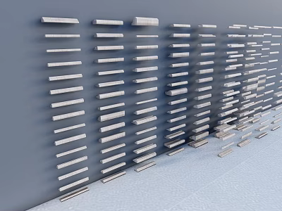 Gypsum Cornice Decorative Profiles With Various Styles For Interior Decoration Design 3d model