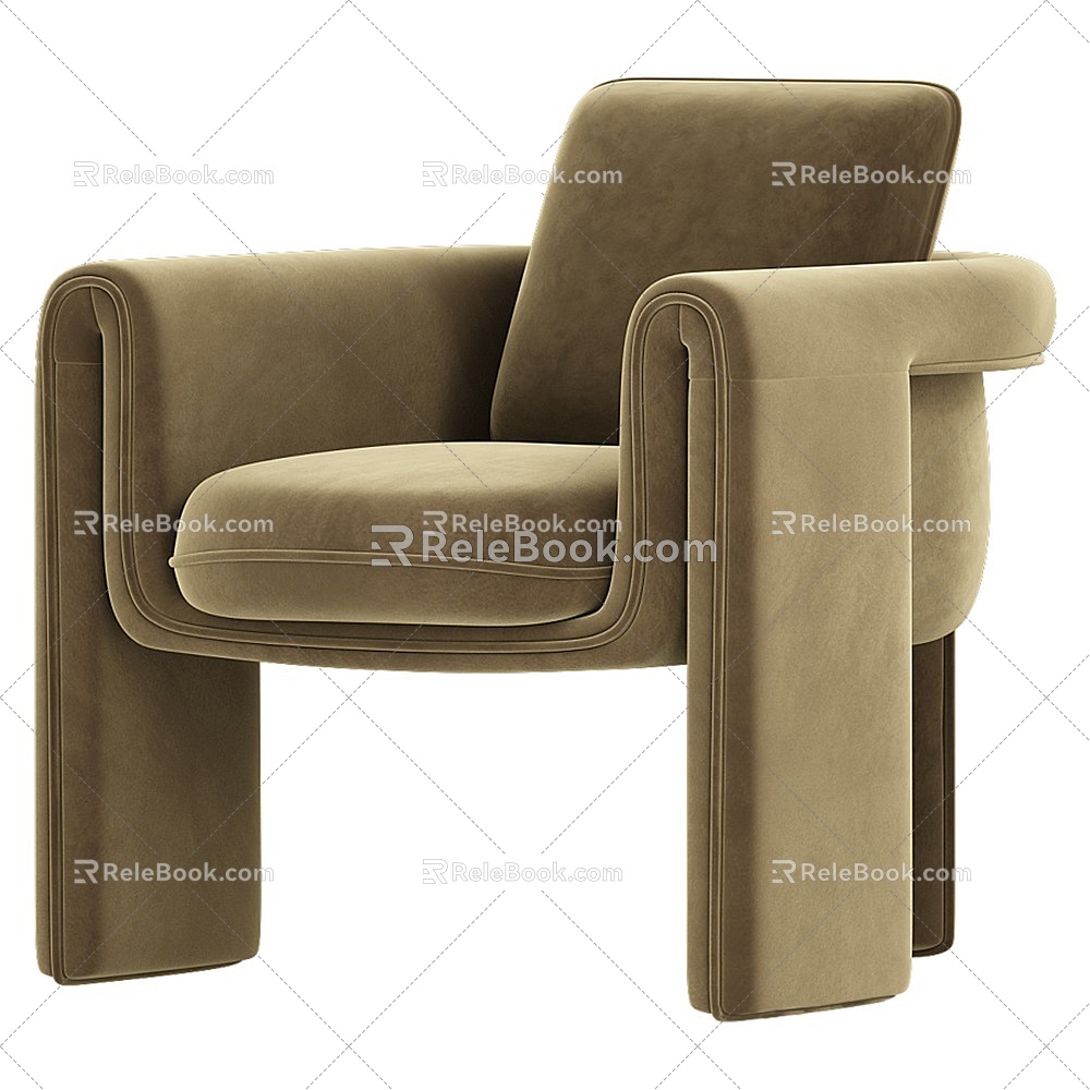 Sofa Single Sofa Seat Casual Sofa 3d model