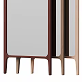 Modern Elegant Full-Length Mirrors with Three Colors and Metal Frame