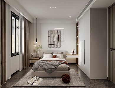 Modern Bedroom 3d model