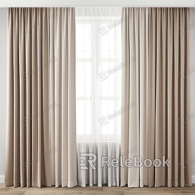 Modern Curtain Fabric Curtain model