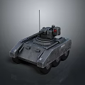 Modern Military Tank Featuring Antenna Turret Heavy Armor And Armored Tracks Design
