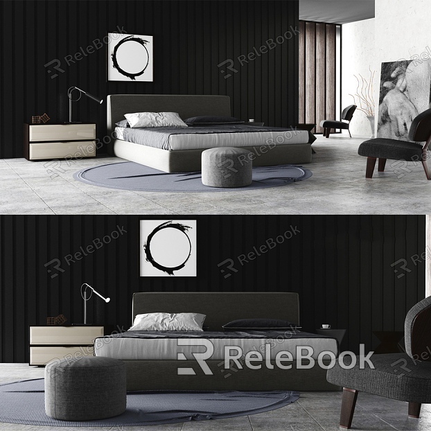 Background double bed model