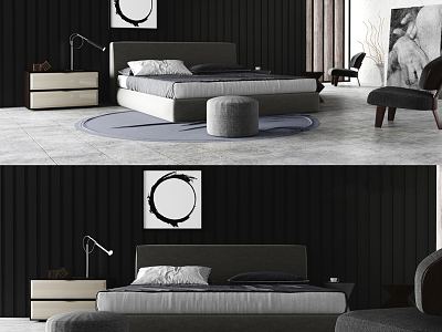 Background double bed model