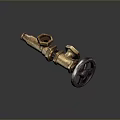 Brass Valve With Wheel Handle And Pipe Connector For Industrial Use